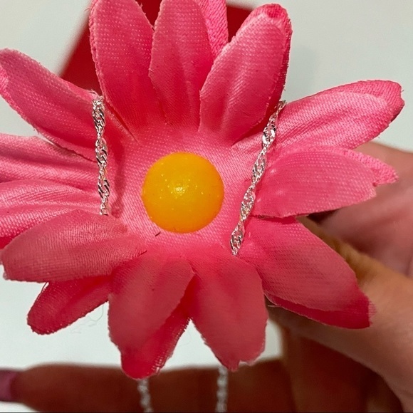 925 Sterling Silver necklace 16 1/2” - Picture 4 of 12